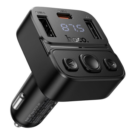 Nabíječka do auta Hoco E87 Bluetooth FM 35 W - černá