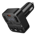Nabíječka do auta Hoco E87 Bluetooth FM 35 W - černá