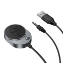 Bluetooth audio přijímač Hoco E150 s AUX 3,5 mm - šedý