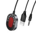 Bluetooth audio přijímač Hoco E150 s AUX 3,5 mm - šedý