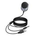 Bluetooth audio přijímač Hoco E150 s AUX 3,5 mm - šedý