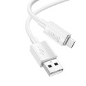 Kabel Hoco X107 pro Micro USB zařízení 1 m - bílý