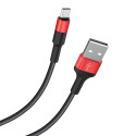 Kabel Hoco USB A na USB C 2A 1 m – černý/červený