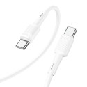 Kabel Hoco VICTORY X83 USB-C–USB-C pro nabíjení a přenos dat 1 m - bílá