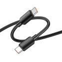 Kabel HOCO PD 6A 100W pro USB-C zařízení 1 m - černý
