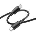 Kabel USB-C to USB-C Hoco 3A 60W 1 m černý