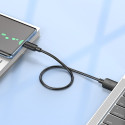Kabel Hoco USB A to USB C PD 2,4A 27W pro nabíjení 0,25 m - černá