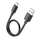 Kabel Hoco USB A to USB C PD 2,4A 27W pro nabíjení 0,25 m - černá