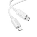 Kabel USB-C ↔ USB-C Hoco X107 60W 1m - bílý
