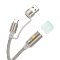 Kabel Hoco UA38C pro USB-A / USB-C zařízení 0,3 m - zlatá