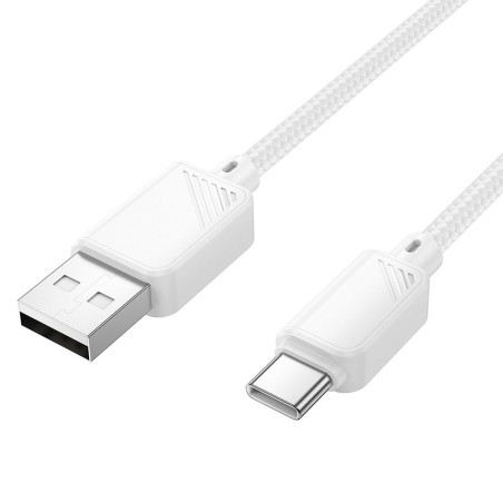 Kabel USB-A na USB-C Hoco 3A 1 m X113 - bílý