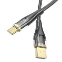 Kabel Hoco U121 USB-A na USB-C 2,4A 1,2 m černý