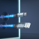 Kabel Hoco U112 USB-A na USB-C 3A 1 m šedý