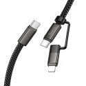 Kabel Hoco X125 USB-C / Lightning 2v1 černý 60W 3A 1 m