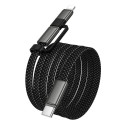 Kabel Hoco X125 USB-C / Lightning 2v1 černý 60W 3A 1 m