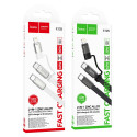 Kabel Hoco X125 USB-C / Lightning 2v1 černý 60W 3A 1 m