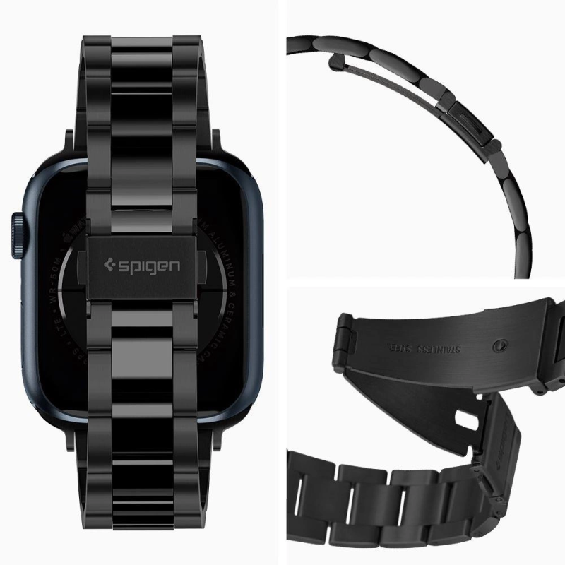 Spigen Modern Fit Band pro Apple Watch 4/5/6/7/8/9/SE (38/40/41 mm) - černý