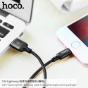 Kabel Hoco X14 pro iPhone 1 m - černý