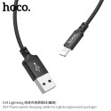 Kabel Hoco X14 pro iPhone 1 m - černý