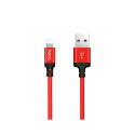 Kabel HOCO USB-A na Lightning 1 m černý/červený