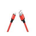 Kabel HOCO USB-A na Lightning 1 m černý/červený