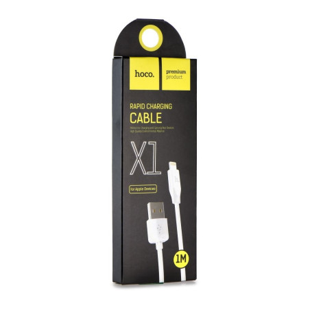 Kabel Hoco X1 RAPID pro iPhone 1 m - bílý