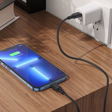Kabel Hoco X90 USB‑C Lightning 20W 1 m - černý