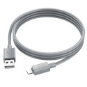 Kabel Hoco X107 pro iPhone 1 m - šedý