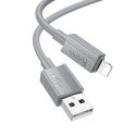 Kabel Hoco X107 pro iPhone 1 m - šedý
