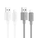 Kabel Hoco X107 pro iPhone 1 m - šedý