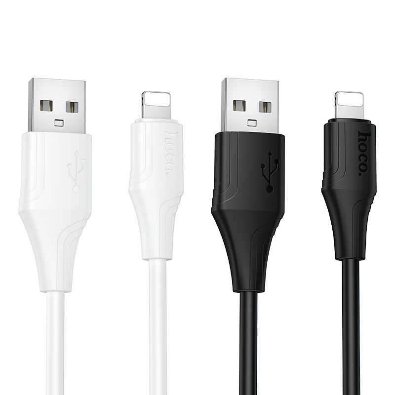 Kabel Hoco X124 USB-A → Lightning 2,4A pro iPhone 1 m - černý