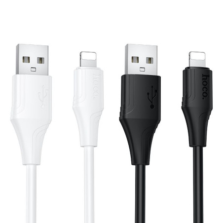 Kabel Hoco X124 USB-A → Lightning 2,4A pro iPhone 1 m - černý