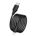 Kabel Hoco X124 USB-A → Lightning 2,4A pro iPhone 1 m - černý