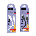 Kabel Hoco X124 USB-A → Lightning 2,4A pro iPhone 1 m - černý
