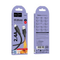 Kabel Hoco X124 USB-A → Lightning 2,4A pro iPhone 1 m - černý