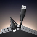 Kabel Hoco X124 USB-A → Lightning 2,4A pro iPhone 1 m - černý
