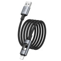 Kabel Hoco U144 LED pro iPhone 1,2 m - černý
