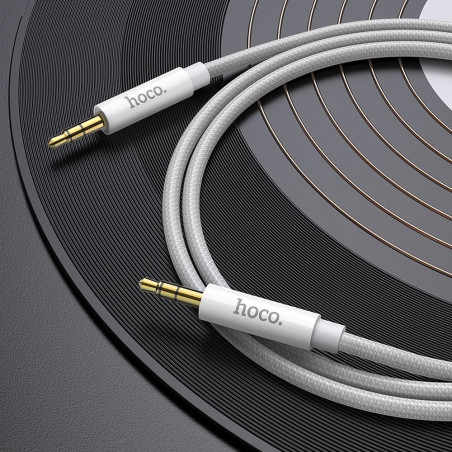 Kabel HOCO UPA19 pro audio zařízení 1 m - stříbrná