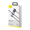 BASEUS CALHZ-01 Dvouportový USB Hub s Lightning kabelem 1,5m pro zadní sedadla automobilu, černý
