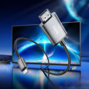 Kabel Hoco UA27 Lightning–HDMI 2 m, 1080p – metal gray