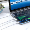Kabel Hoco X74 3v1 pro nabíjení (Lightning / Micro USB / USB-C) 1 m - bílý