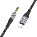 Kabel Hoco UPA26 pro Lightning a Jack 3,5 mm 1 m - černý