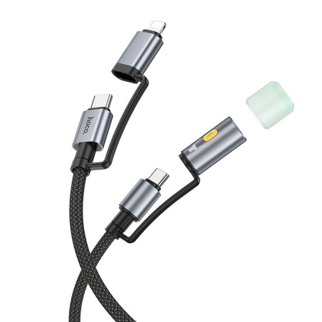 Kabel Hoco U138 USB-C/Lightning pro rychlé nabíjení 60W - černý