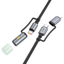Kabel Hoco U138 pro USB-C / Lightning 1,2 m - černý