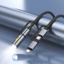 Kabel Hoco U138 pro USB-C / Lightning 1,2 m - černý