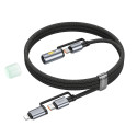 Kabel Hoco U138 pro USB-C / Lightning 1,2 m - černý