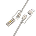 Kabel HOCO U138 pro auto 1,2 m - šedá