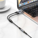 Kabel Hoco UPA21 pro audio zařízení 0,25 m - šedá