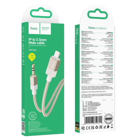 Kabel Hoco UPA32A pro Apple zařízení 1 m - zlatá
