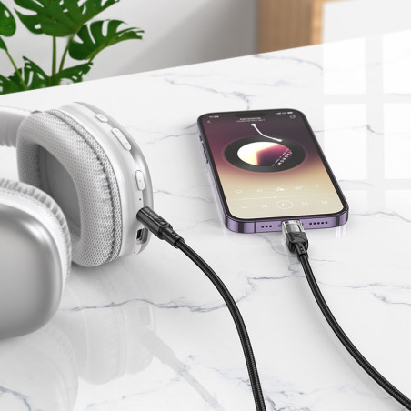 Kabel HOCO UPA27 pro zařízení s Lightning 1,2 m - černý